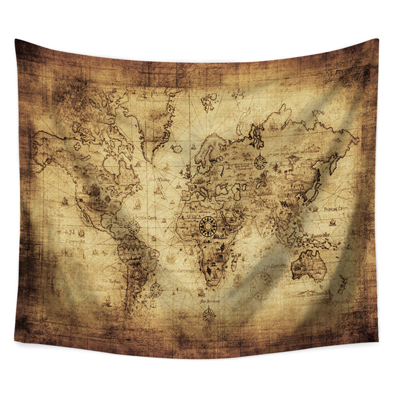 Home Decoration World Map Tapestry Beach Towel