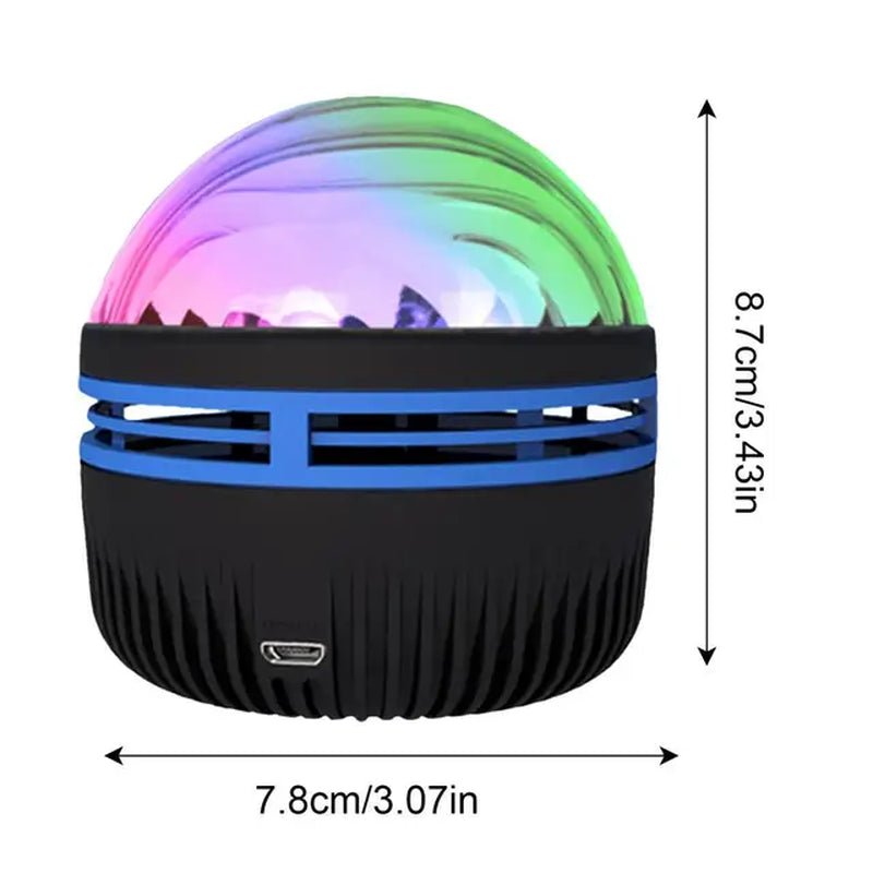 LED Water Ripple Sky Projector Light Ocean Galaxy Projecto Bedroom Night Light 14 Light Effects USB Projector Atmosphere Lamp