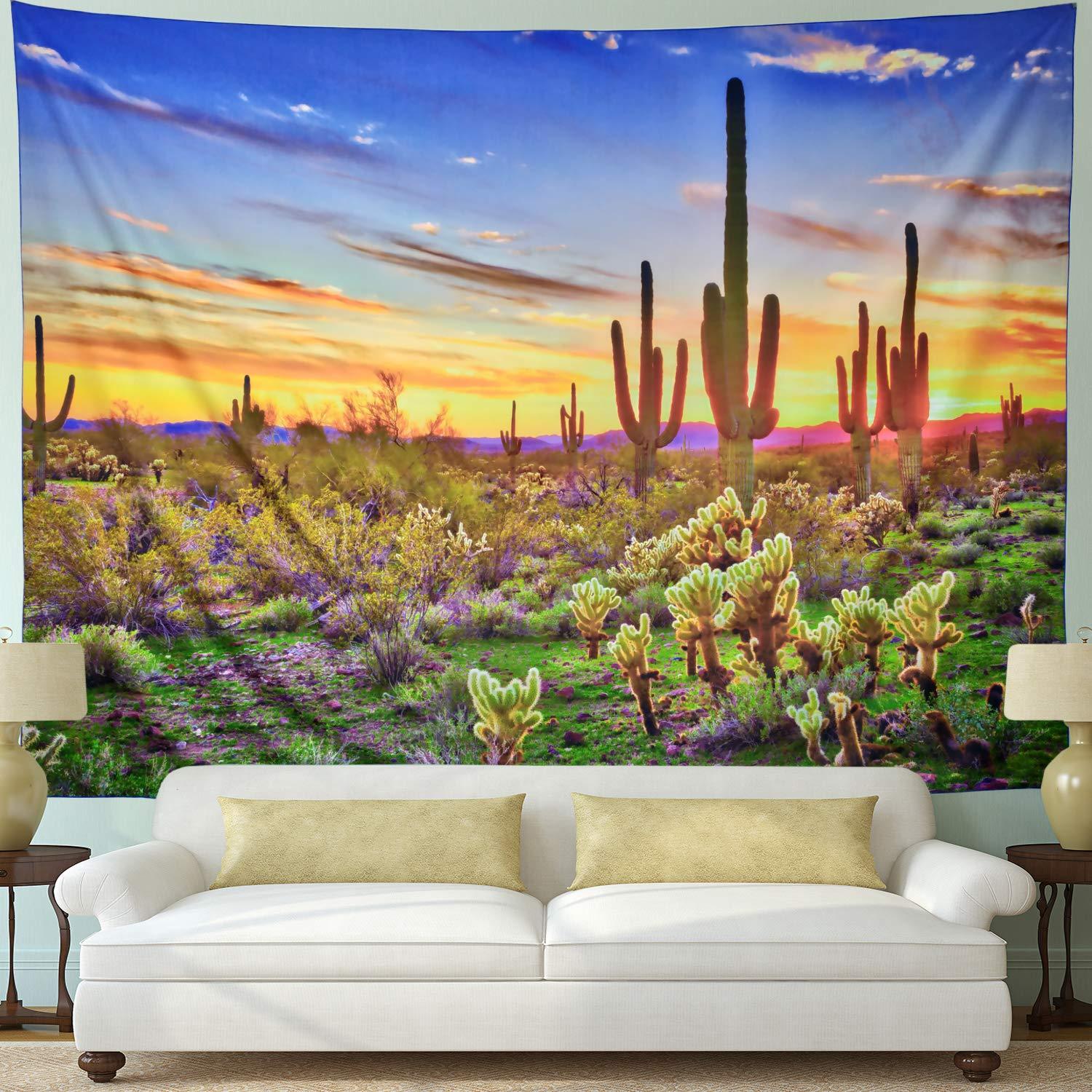 Cactus Desert Art Wall Tapestry