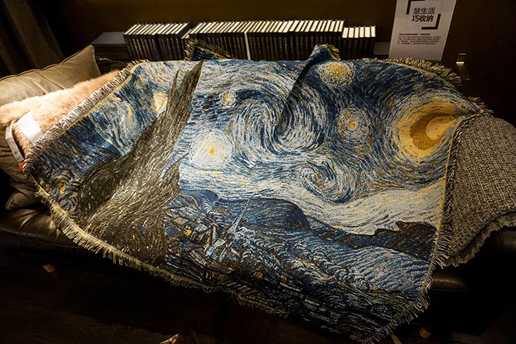 Starry night and starry sky tapestry