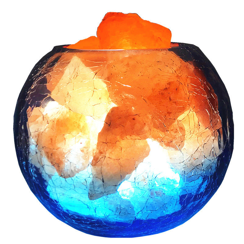 Crystal salt lamp negative ion lamp