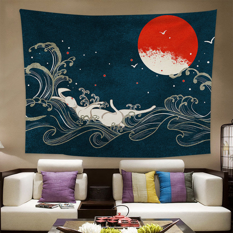 Japanese style background cloth tapestry