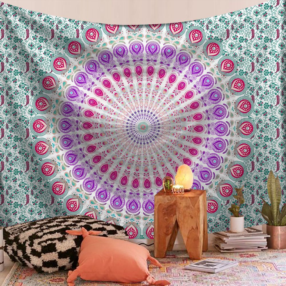 Mandala Series Printed Home Tapestry Wall Hanging Beach Towel Beach Sitting Blanket