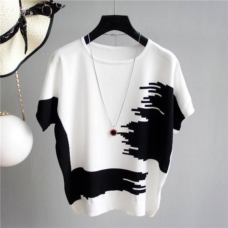 Student Black Bottoming Shirt Women's Loose Short-Sleeved T-Shirt