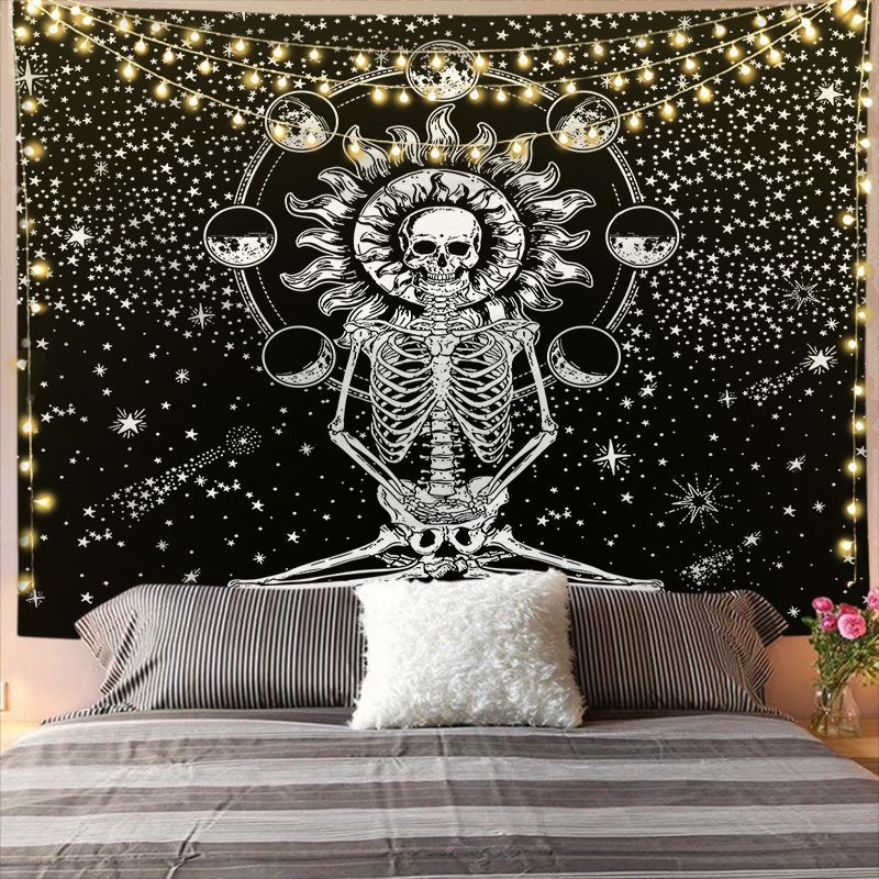 Mandala Tapestry for Home Decor White Black Sun And Moon Tapestry Wall Hanging Gossip Tapestries Bedroom Wall Covering