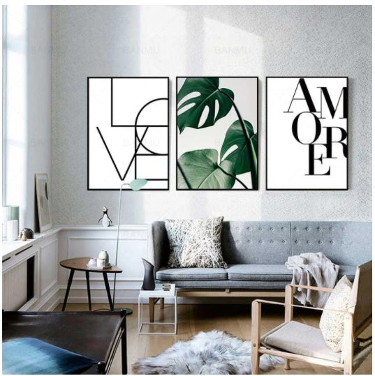 Love Amore Canvas Wall Art