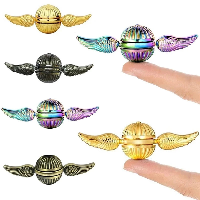 Golden Snitch Fidget Spinner Toys Metal anti Stress Hand Spinner Toys Spinning Gyro Gyroscope Toys for Adult Children Xmas Gifts