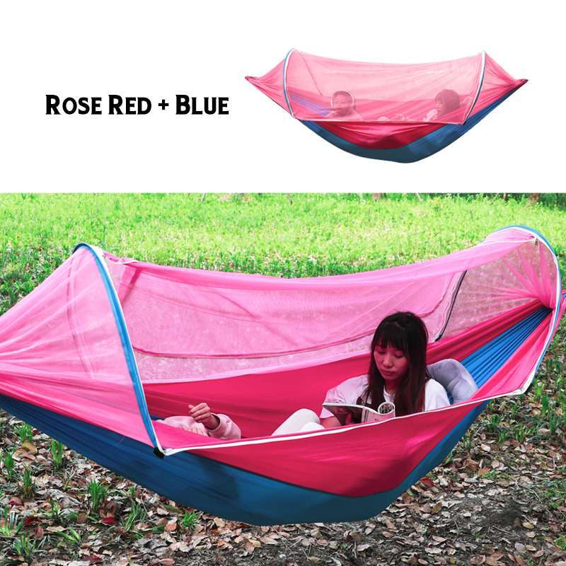 2 Person Portable Outdoor Mosquito Parachute Hammock