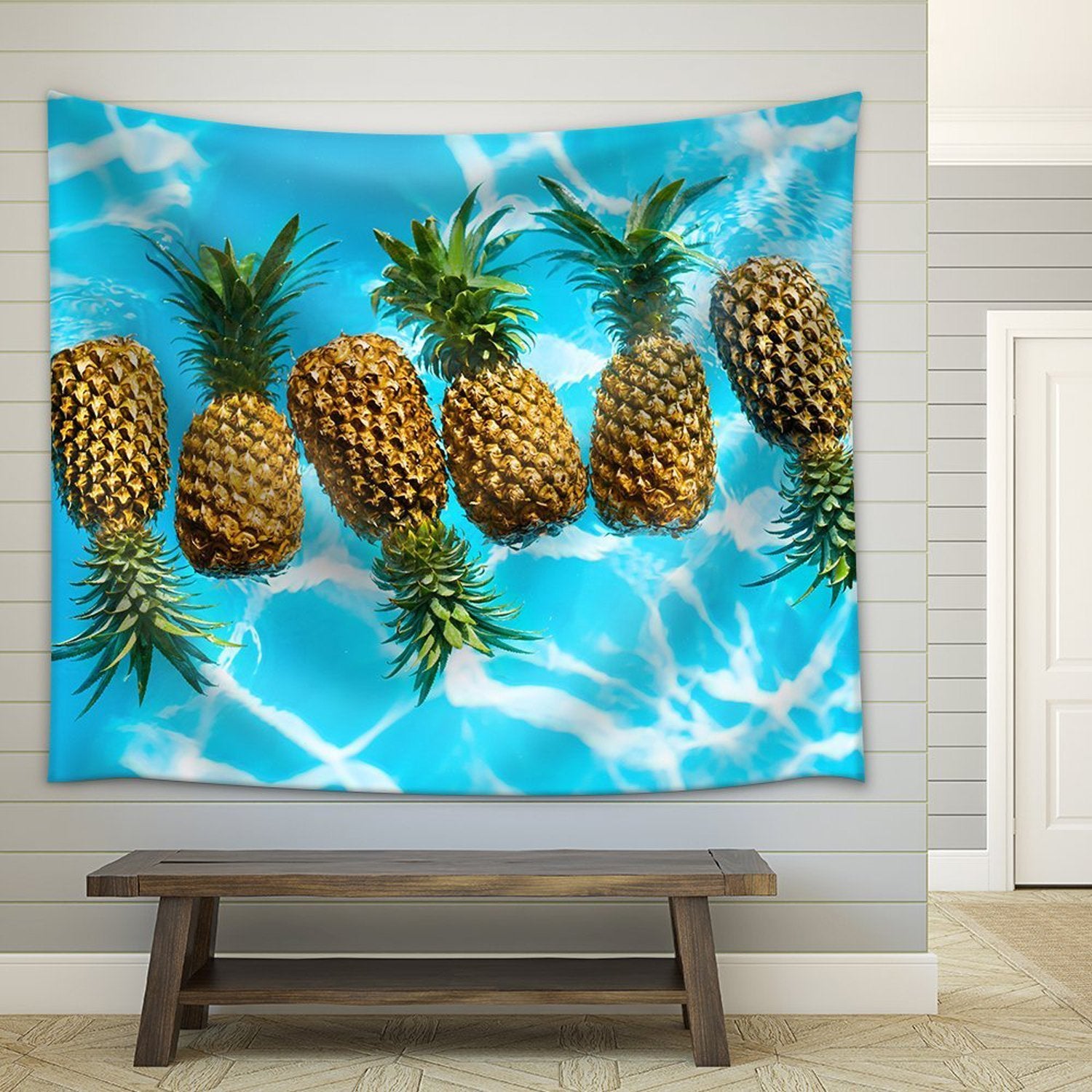 Pineapple Summer Vibes Art Wall Tapestry