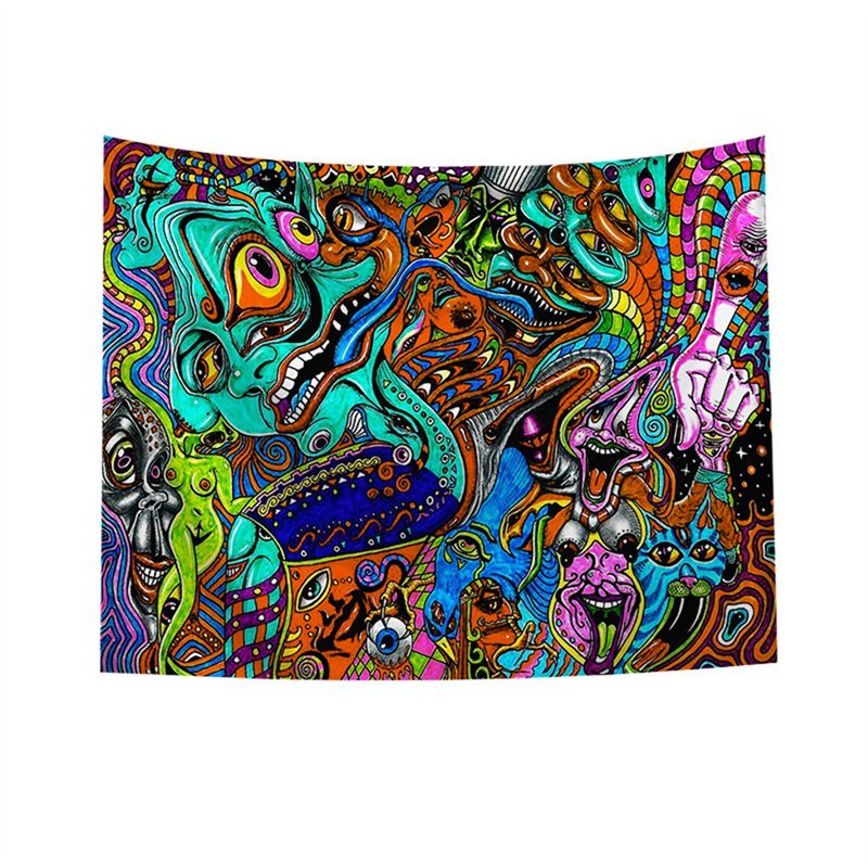 Alien Mind Melting Wall Art Tapestry