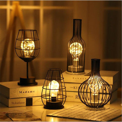 Wire-Design table lamps