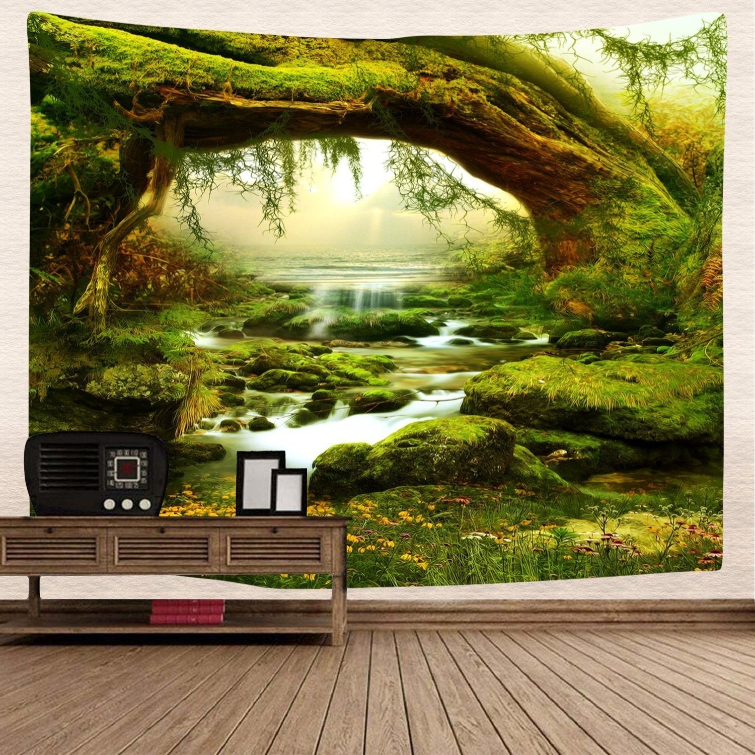 Forest Meditation Art Wall Tapestry