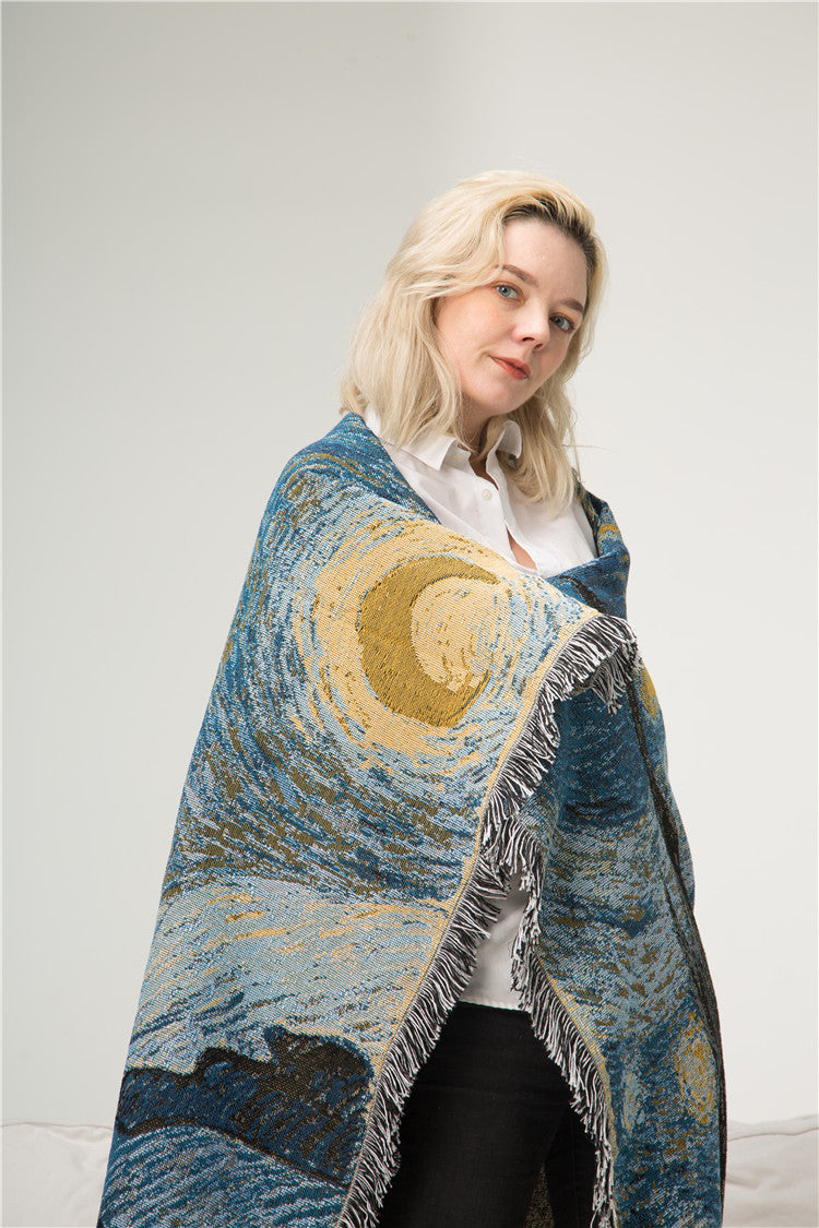 Starry night and starry sky tapestry