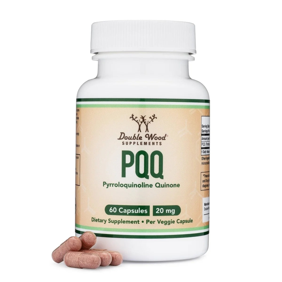 PQQ Supplement - 20Mg, 60 Capsules (Pyrroloquinoline Quinone), Energy Optimizer and Sleep Quality Support by