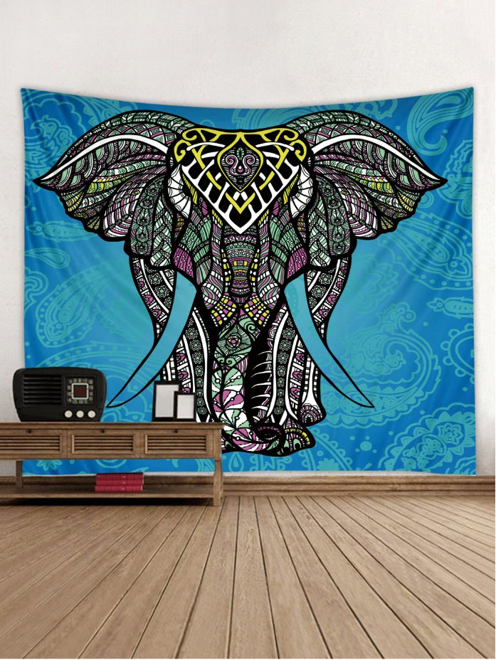 Colorful Elephant Tapestry