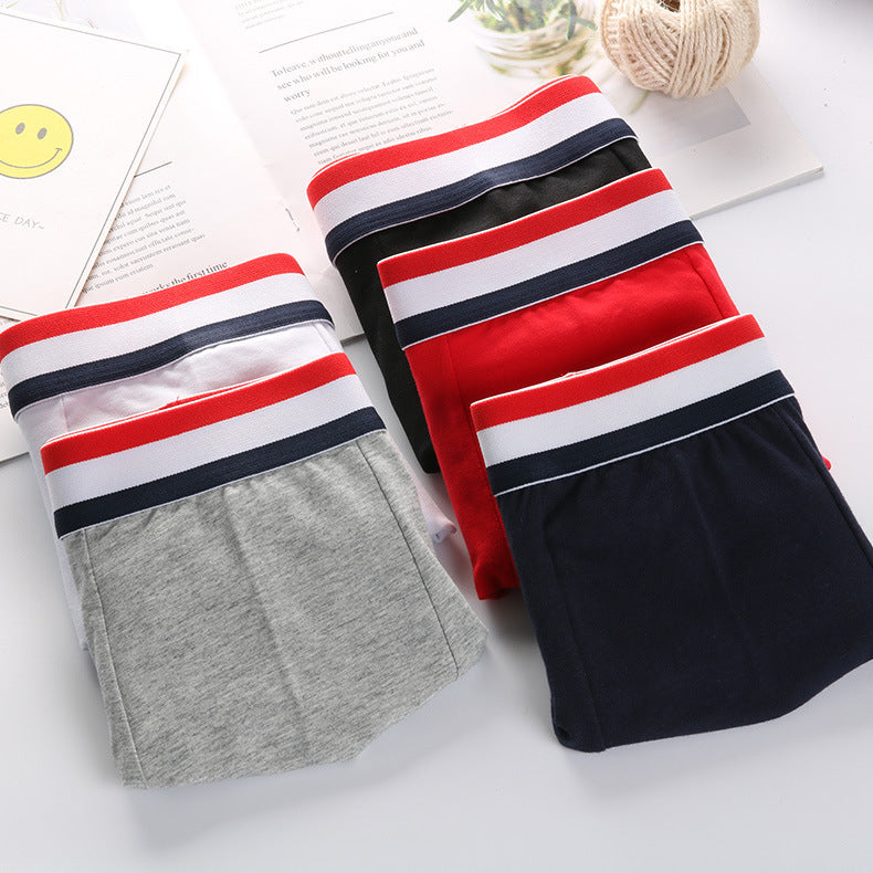 Pure cotton men's boxer breathable shorts