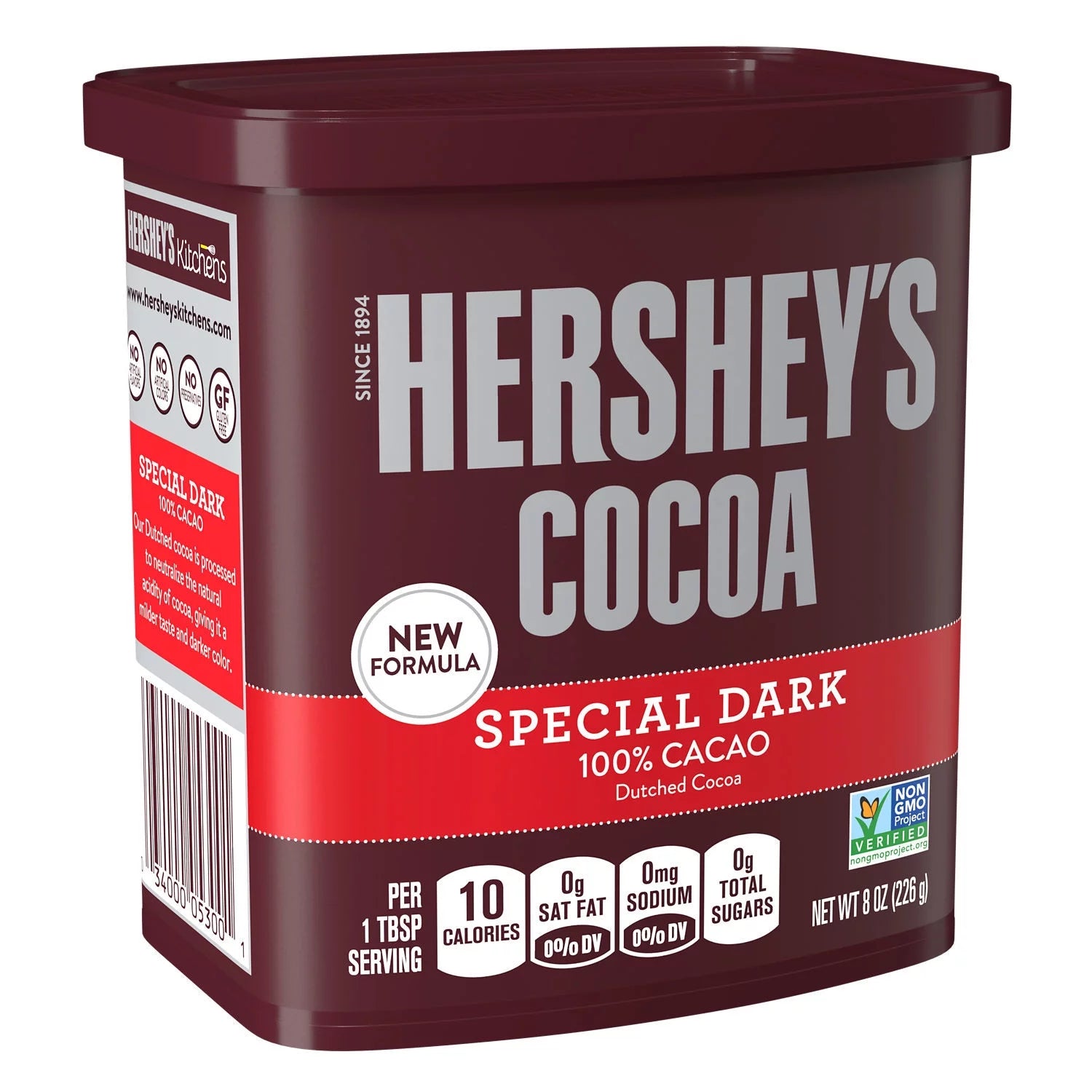 Cocoa Powder 100% Cacao, Dark Chocolate, 8 Oz.