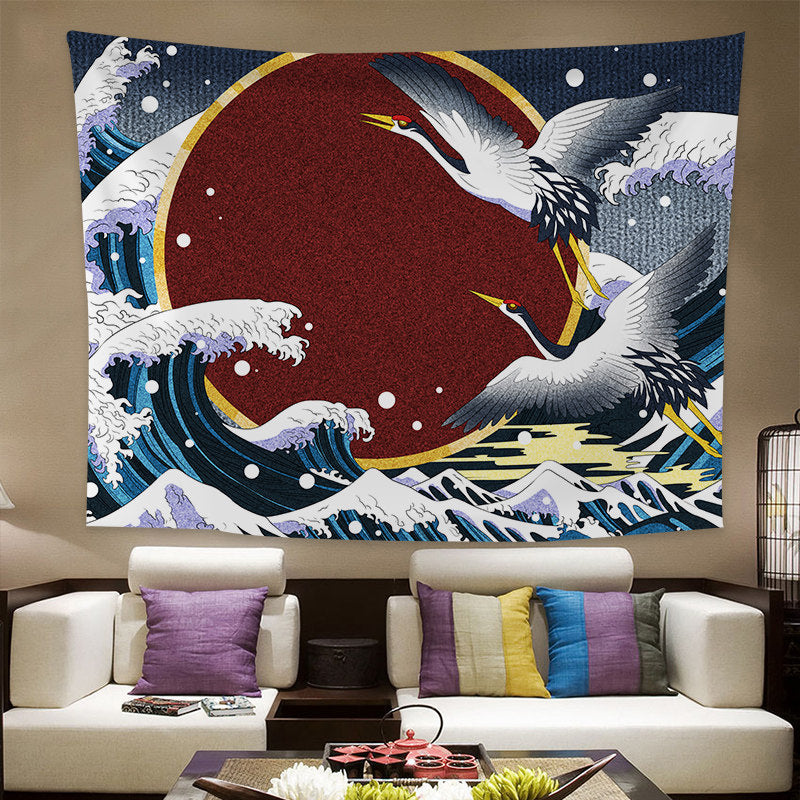 Japanese style background cloth tapestry