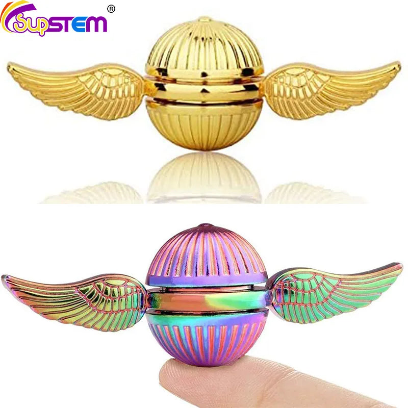 Golden Snitch Fidget Spinner Toys Metal anti Stress Hand Spinner Toys Spinning Gyro Gyroscope Toys for Adult Children Xmas Gifts