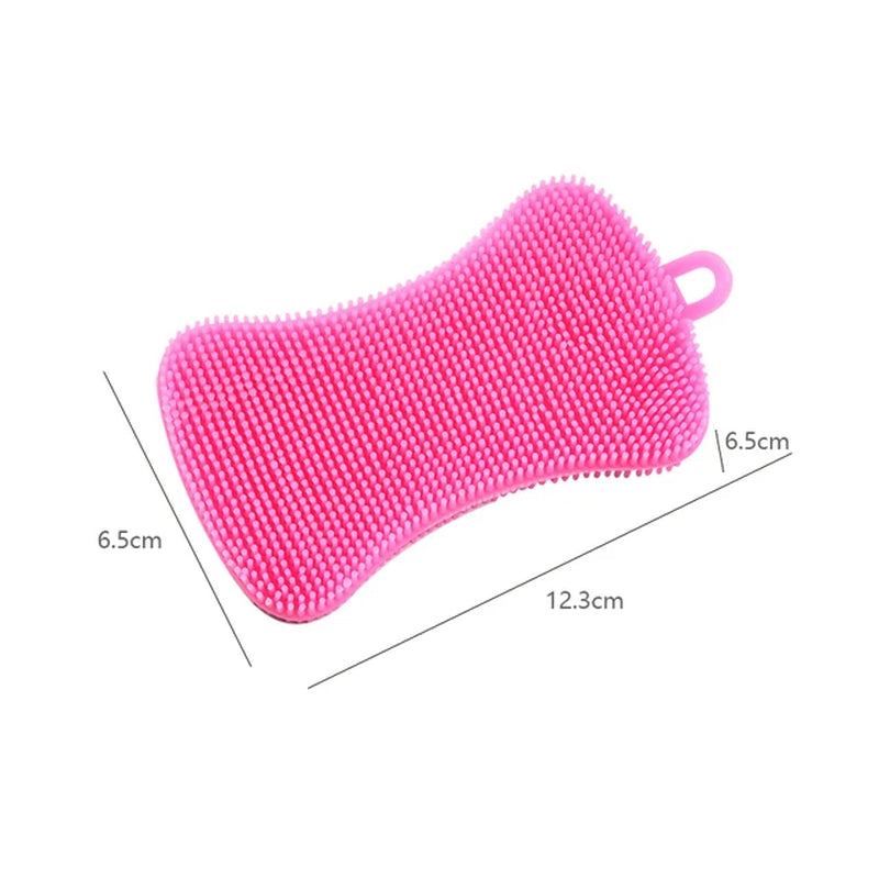 Multifunctional Silicone Brush Kitchen Dishwashing Sourcing Pad Decontamination Pot and Bowl Cleaning Brush anti Hot Table Mat