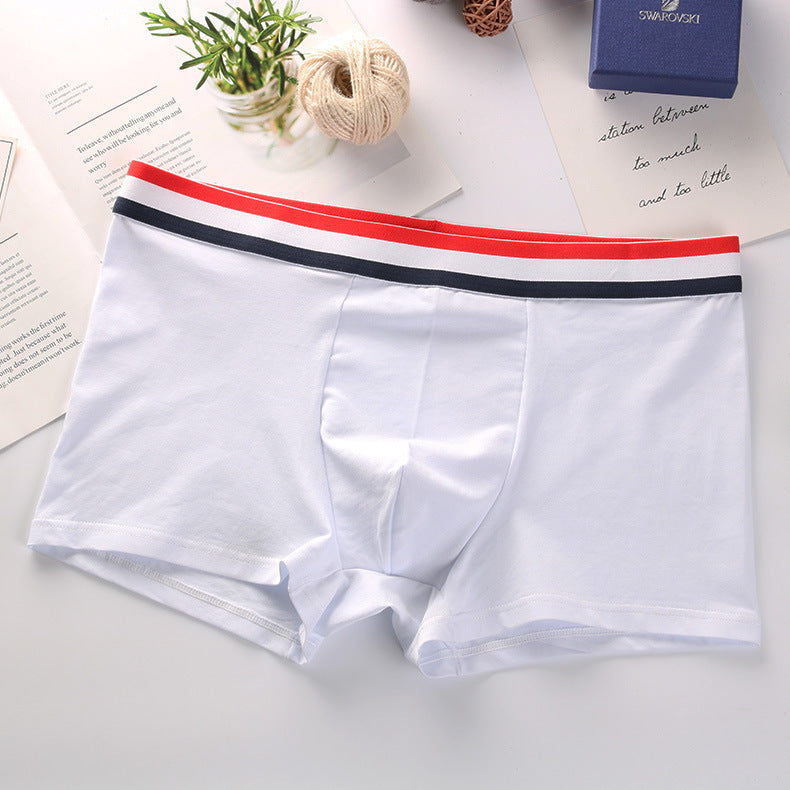 Pure cotton men's boxer breathable shorts