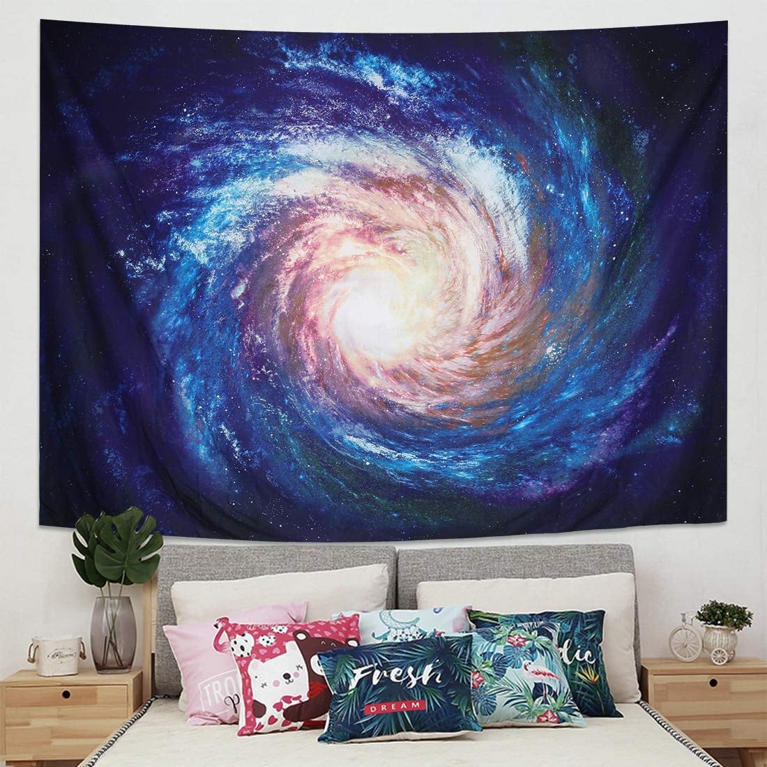 Galaxy Color Toned Art Wall Tapestry