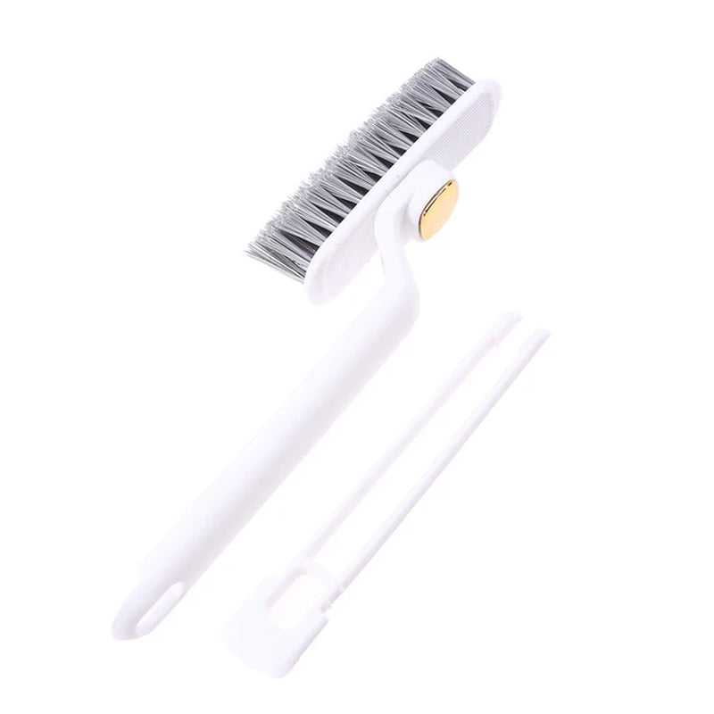 Multi-Function Rotating Crevice Cleaning Brush Hand-Held 360° Rotating Corners Cleaning Tool for Bathroom Kitchens Tile Floors