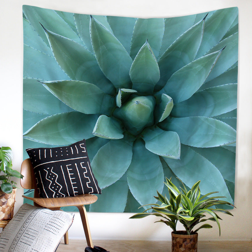 HD Mandala Cactus Multi-function Tapestry Wall Hanging Beach Towel