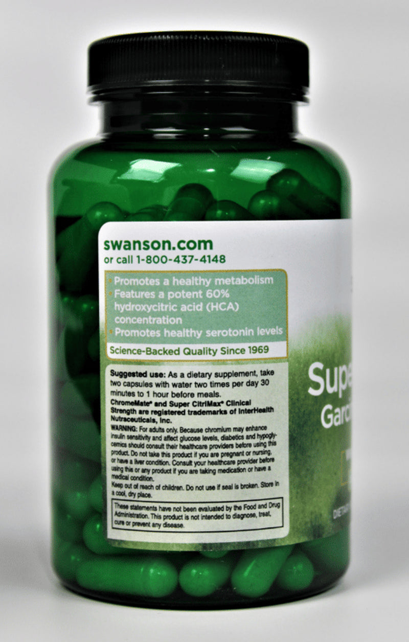 Swanson Super Citrimax Garcinia Cambogia 120 Caps 4 Pack