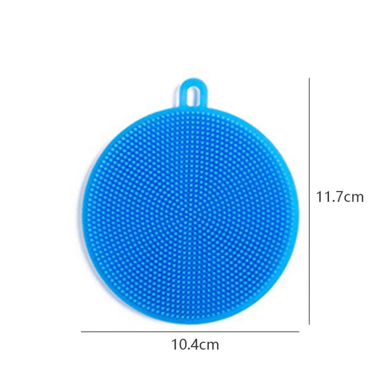 Multifunctional Silicone Brush Kitchen Dishwashing Sourcing Pad Decontamination Pot and Bowl Cleaning Brush anti Hot Table Mat