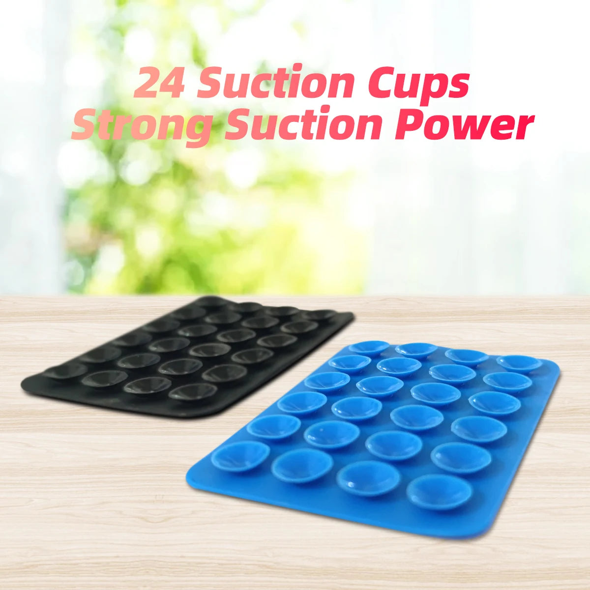 Suction Cup Wall Stand Mat Multifunctional Silicone Suction Phone Holder Square Anti-Slip Single-Sided Leather Case Mount