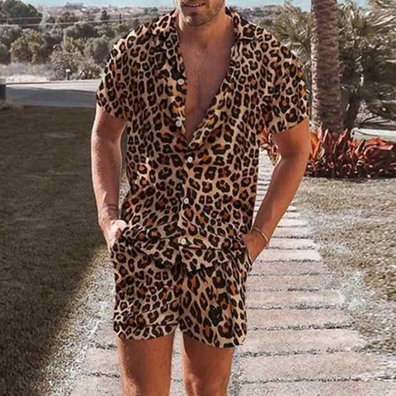 Loose Shirt Casual Men's Shorts Short Sleeve Suit