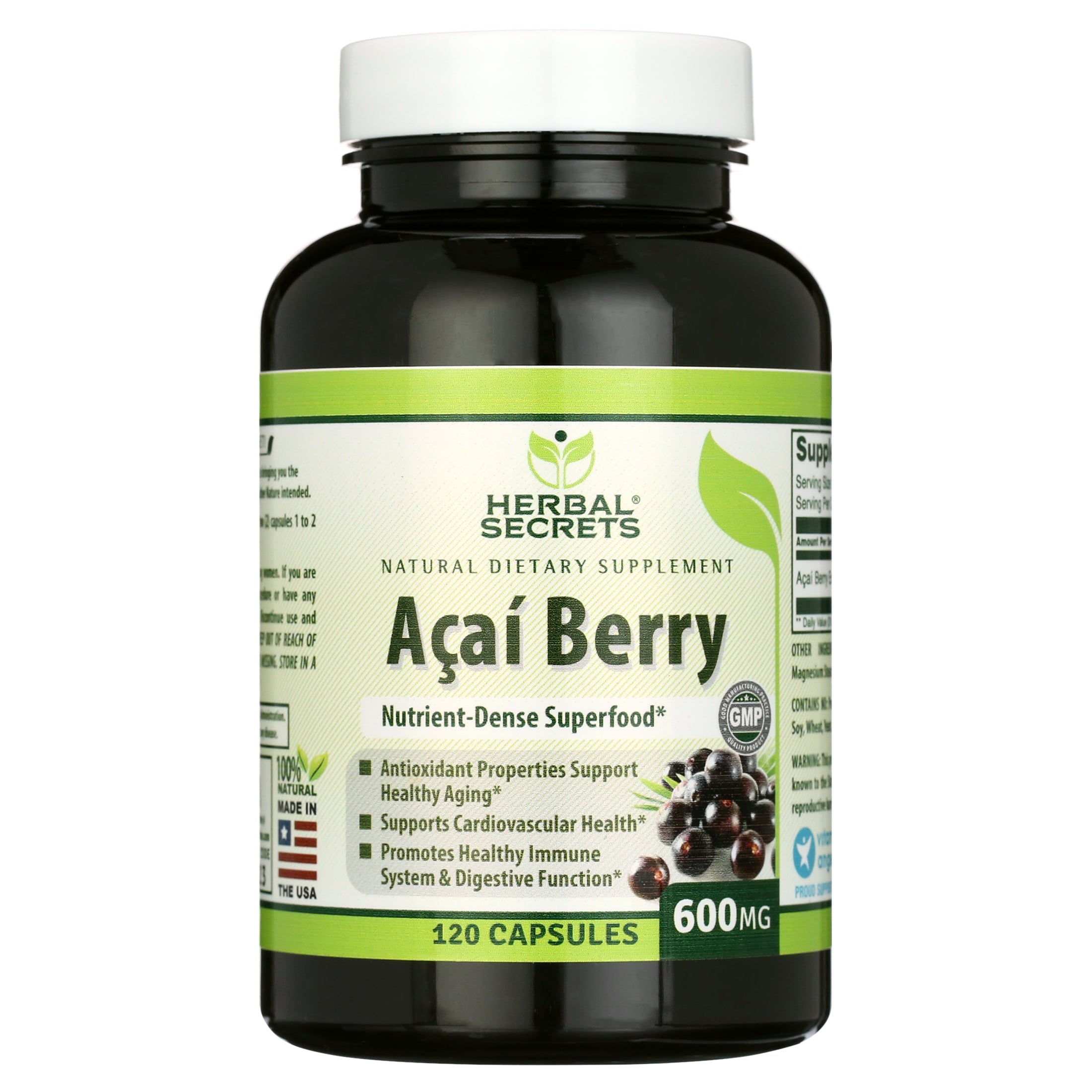 Acai 600 Mg 120 Capsules