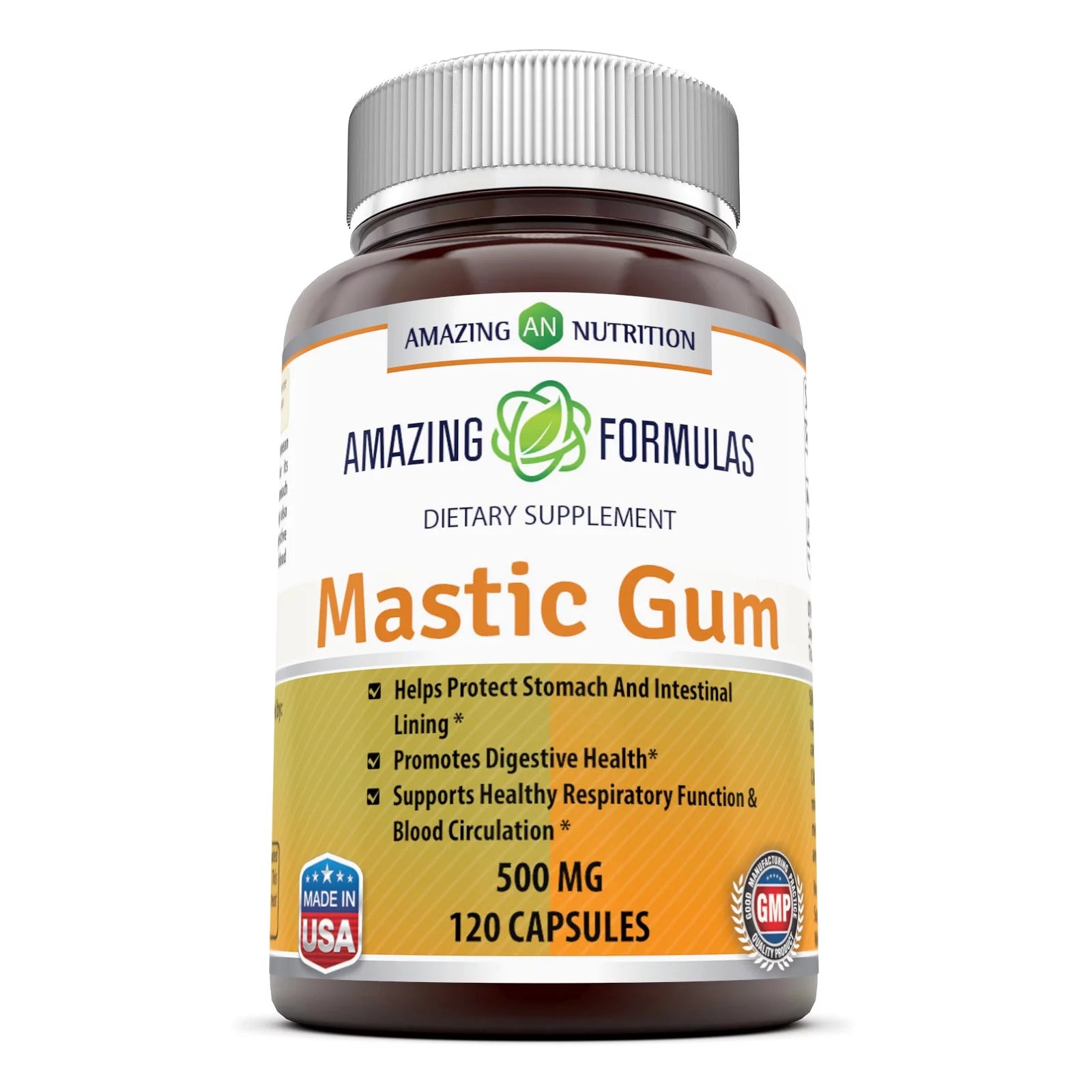 Mastic Gum 500 Mg 120 Capsules