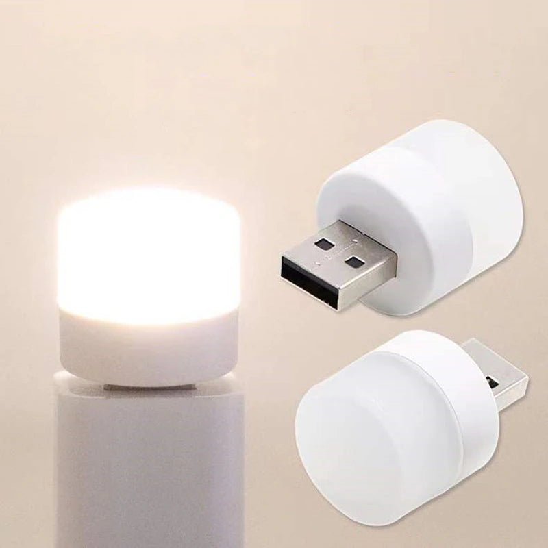 USB Plug Night Light LED Outdoor Camping Light Mini Night Light Can Be Powered by Computer Power Bank USB Adapter