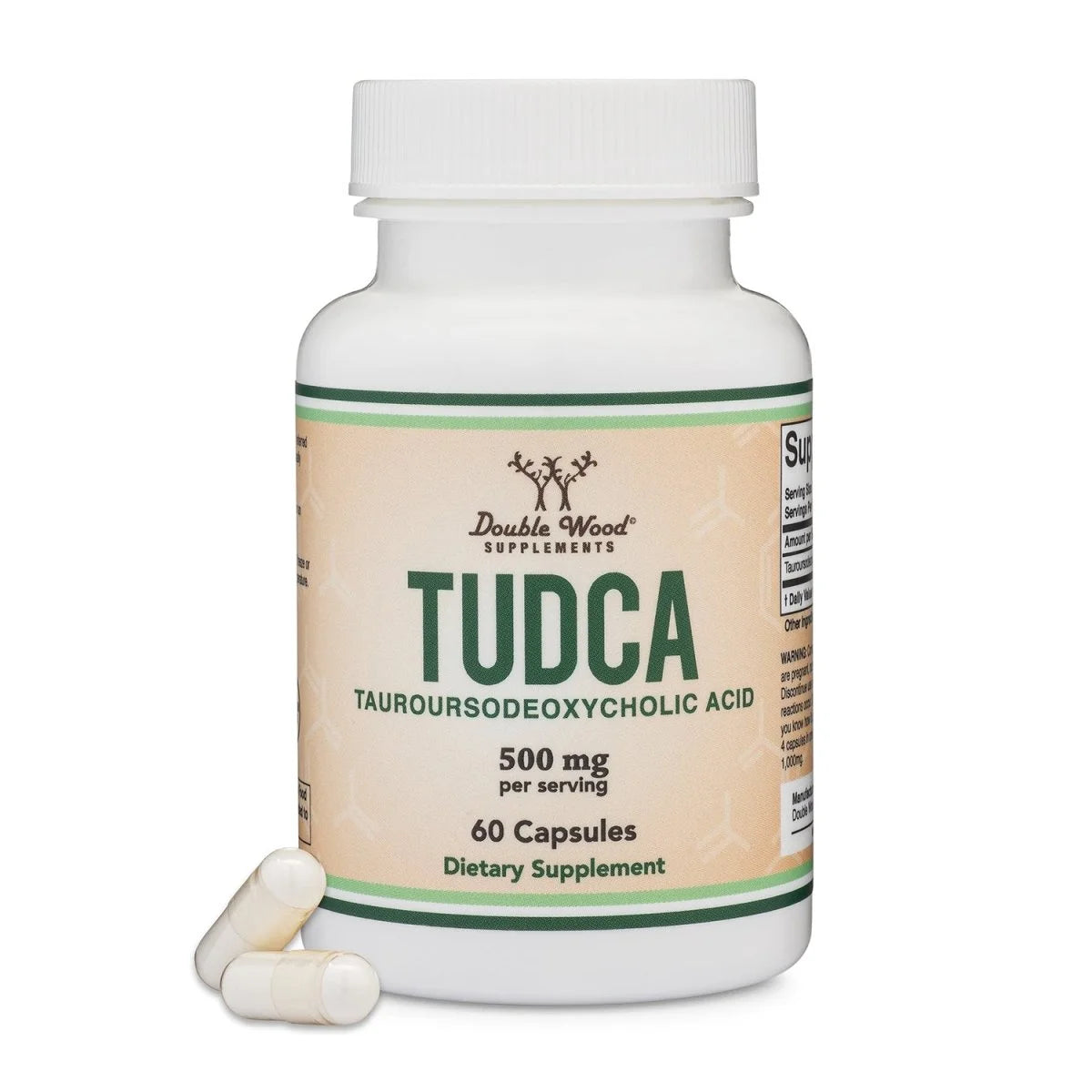 TUDCA Liver Support Supplement, (60 Capsules, 250Mg) Genuine Bile Acid TUDCA with Strong Smell and Taste by