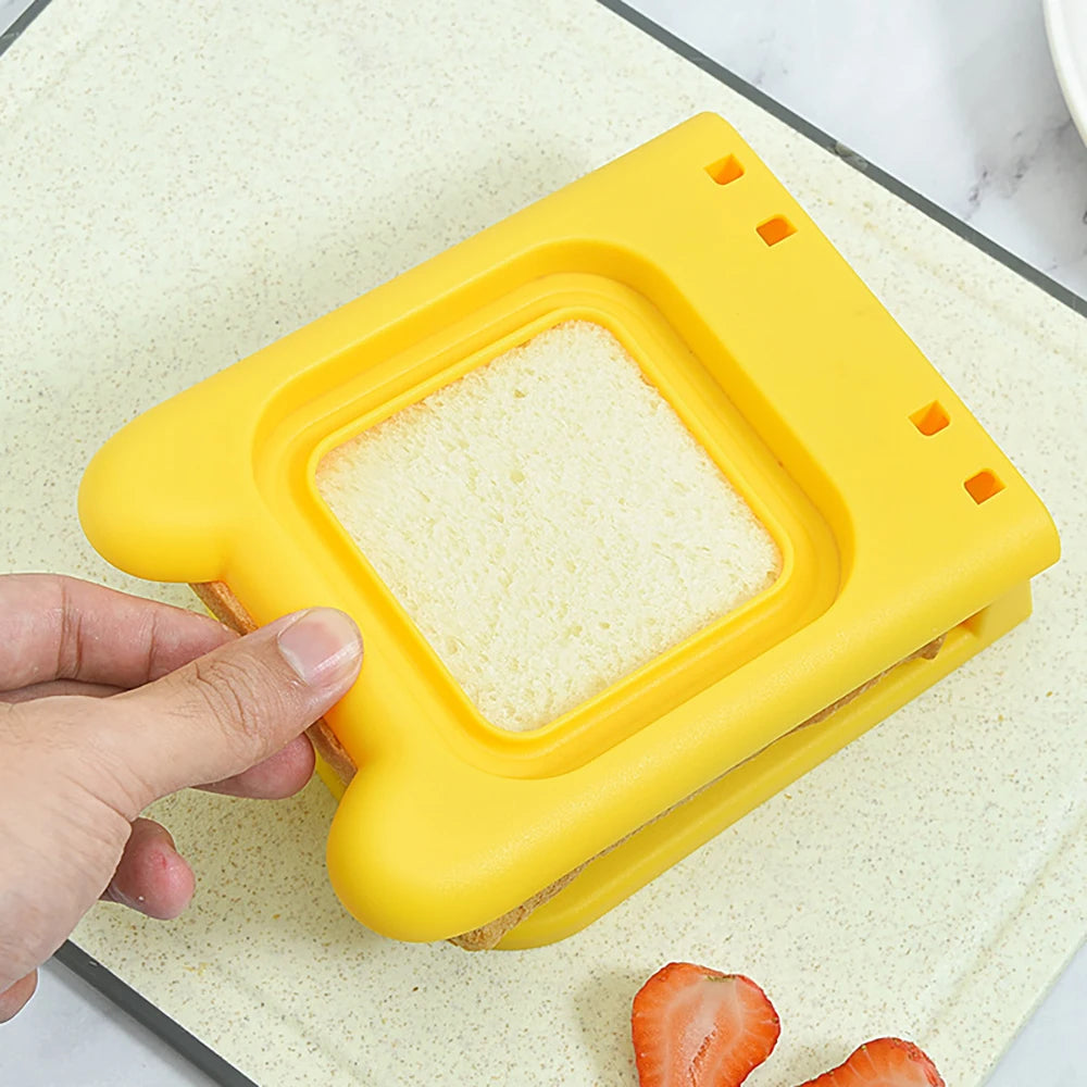 DIY Sandwich Cutters Mould Square Food Toast Bread Mold for Kids Breakfast Vegetable Cutting Molds Baking Accessories