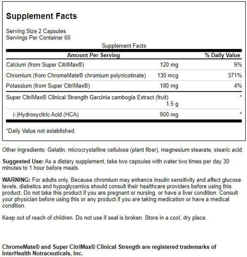 Swanson Super Citrimax Garcinia Cambogia 120 Caps 4 Pack