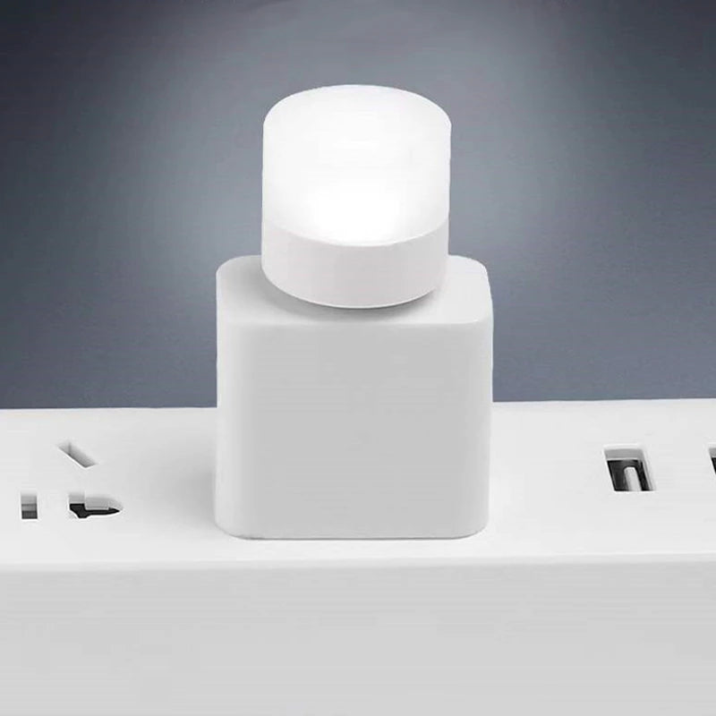 USB Plug Night Light LED Outdoor Camping Light Mini Night Light Can Be Powered by Computer Power Bank USB Adapter