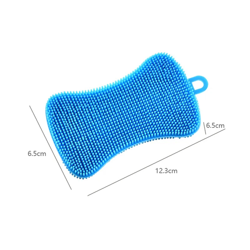 Multifunctional Silicone Brush Kitchen Dishwashing Sourcing Pad Decontamination Pot and Bowl Cleaning Brush anti Hot Table Mat