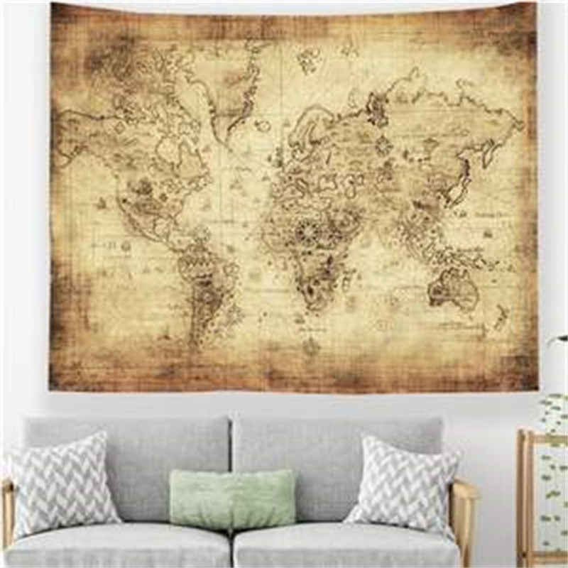 Home Decoration World Map Tapestry Beach Towel