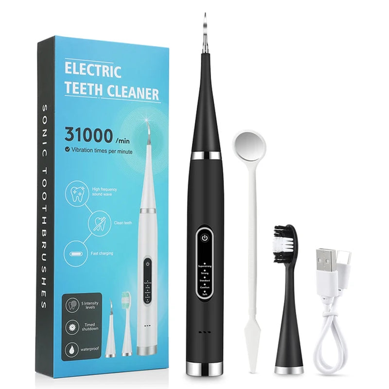 Electric Tooth Whitening Brush Sonic Toothbrush Tartar Eliminator Scraper Cleaner Dental Scaler Calculus Stone Remover Oral Care