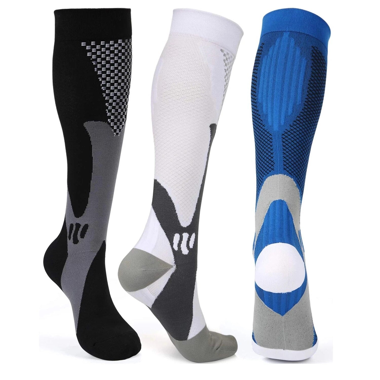 Compression Socks Nylon Medical Nursing Stockings Specializes Outdoor Cycling Fast-Drying Breathable Adult Sports