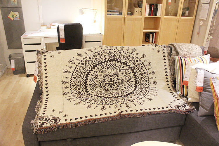 Ethnic Wind Tribal Wind Retro Decorative Tapestry Decorative Sofa Blanket Cover