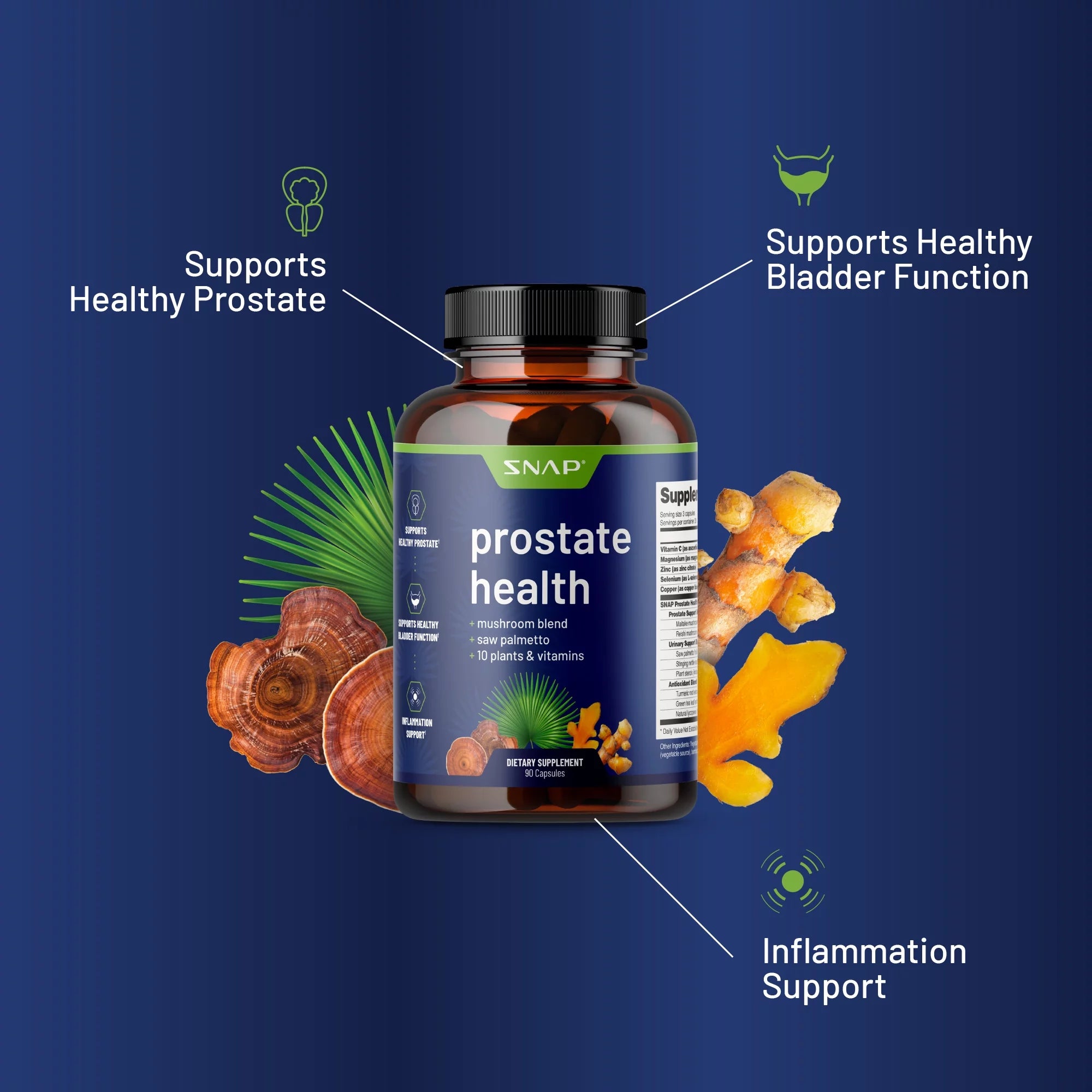 Prostate Health for Men, Saw Palmetto Dietary Support Formula, 90 Capsules