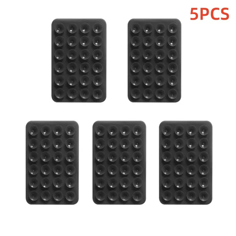 Suction Cup Wall Stand Mat Multifunctional Silicone Suction Phone Holder Square Anti-Slip Single-Sided Leather Case Mount